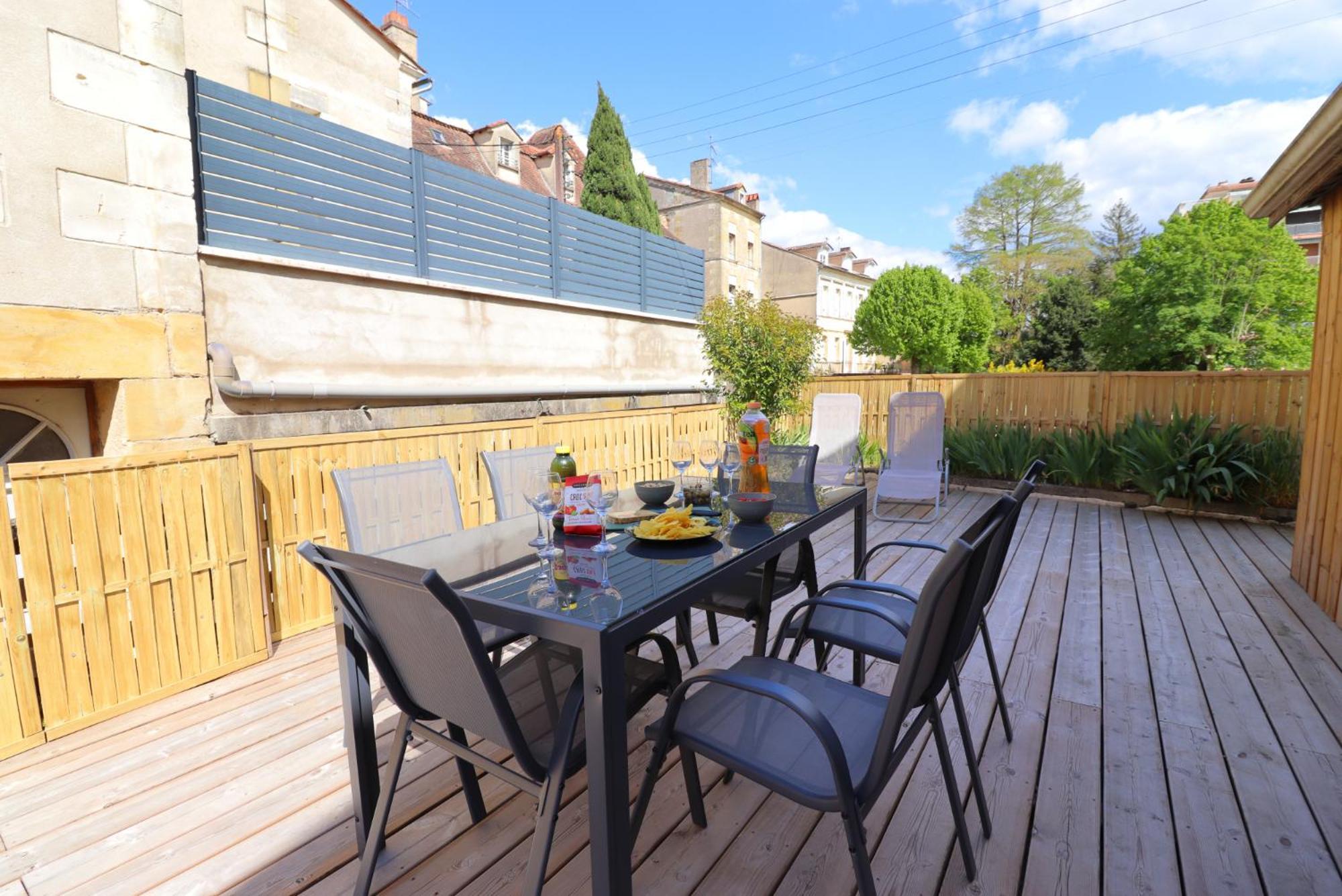 Ferienwohnung Le Terrazza - T3 Hyper-Centre Avec Terrasse Privative Bergerac Zimmer foto